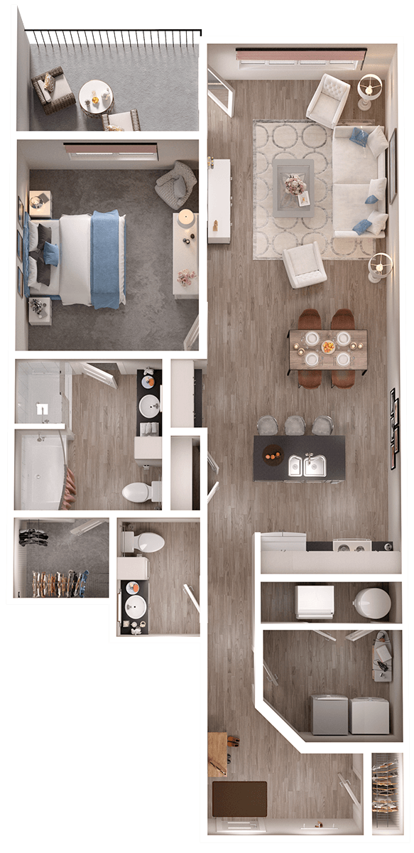 Floor plan layout diagram for A1